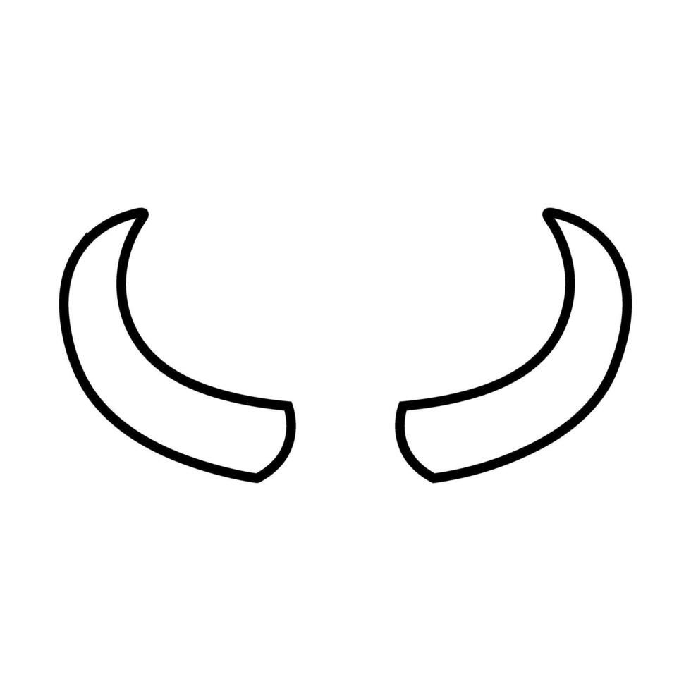 diable vecteur icône ensemble. klaxon illustration signe collection. mal symbole ou logo.