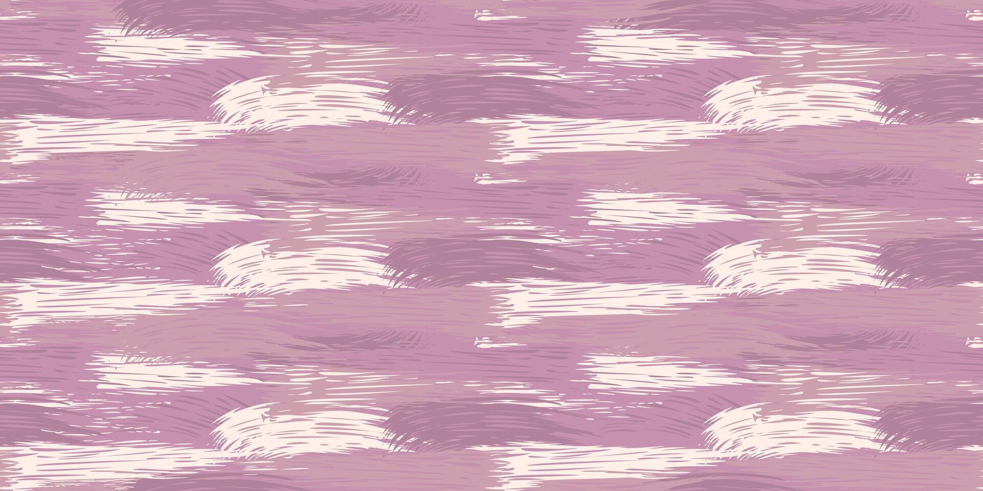 pastel monochrome pétrole dynamique brosse coups texture sans couture modèle. rose violet éclaboussures de peindre. vecteur main tiré esquisser. abstrait artistique impression avec taches, gouttes, taches horizontal lignes.