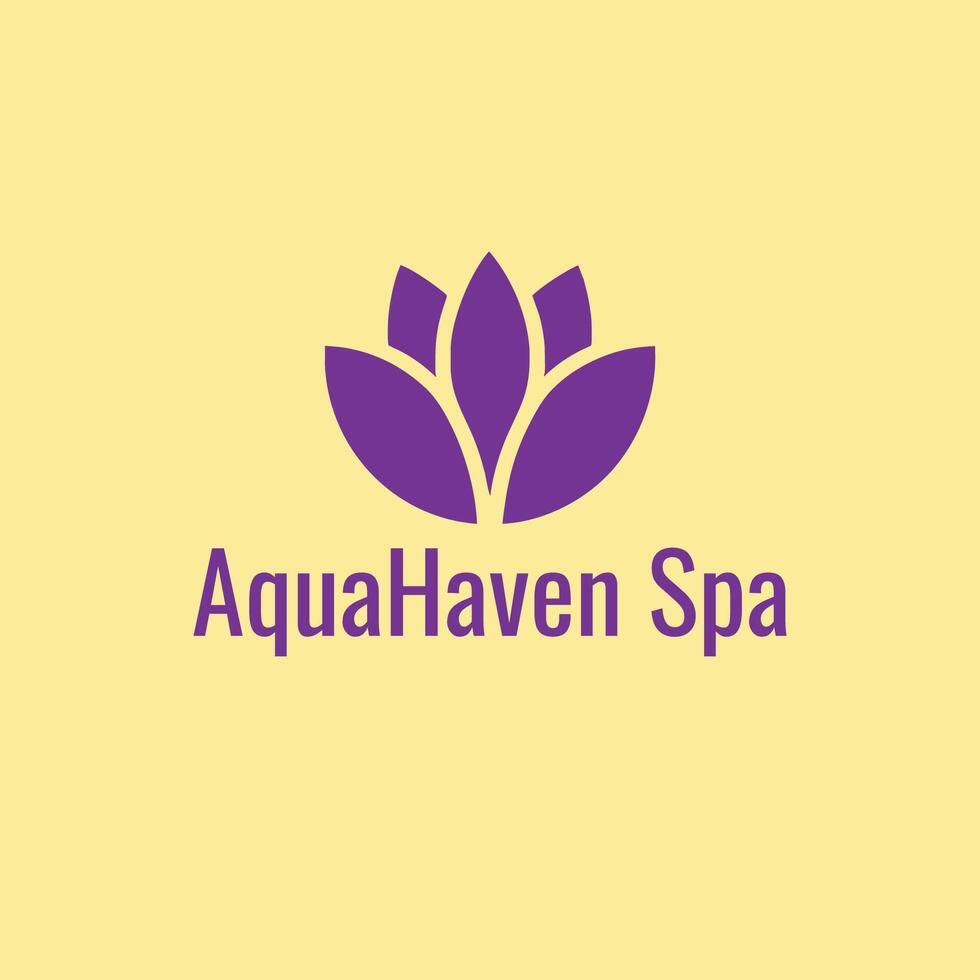 aqua havre spa entreprise logo vecteur conception