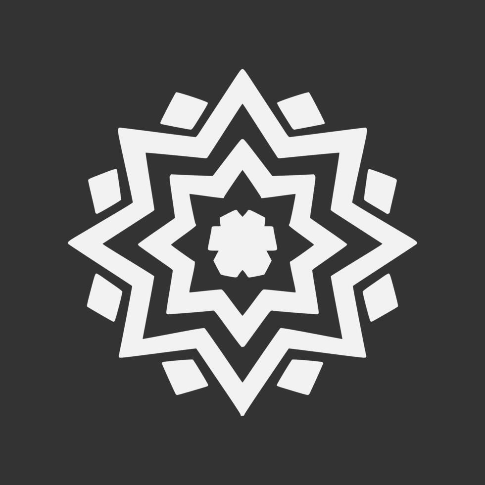 islamique géométrique. abstrait mandala. ethnique décoratif élément vecteur
