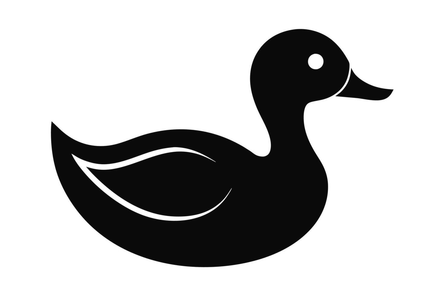 ensemble de noir Facile canard icône conception modèle vecteur isolé sur blanc Contexte