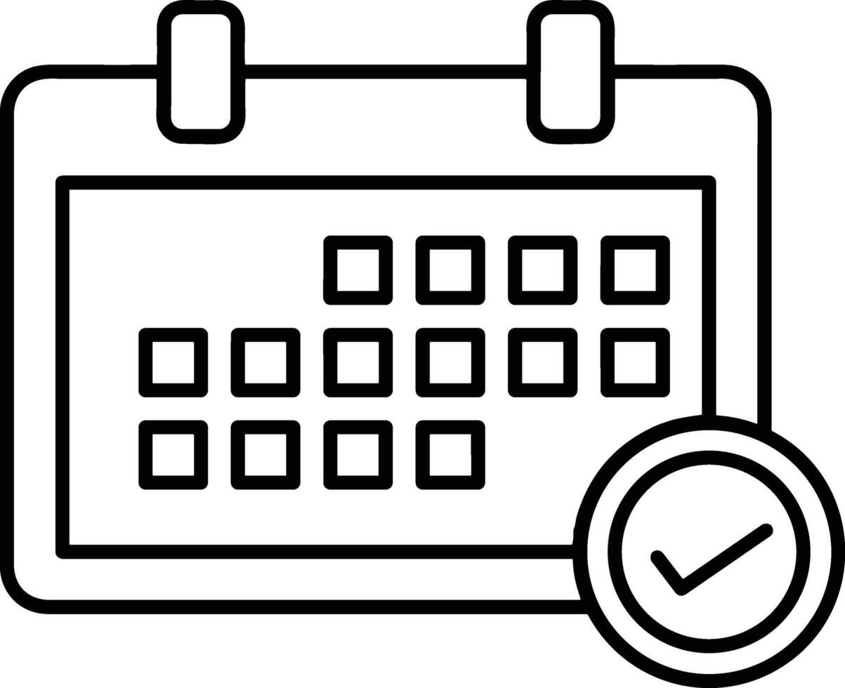 calendrier icône symbole vecteur image