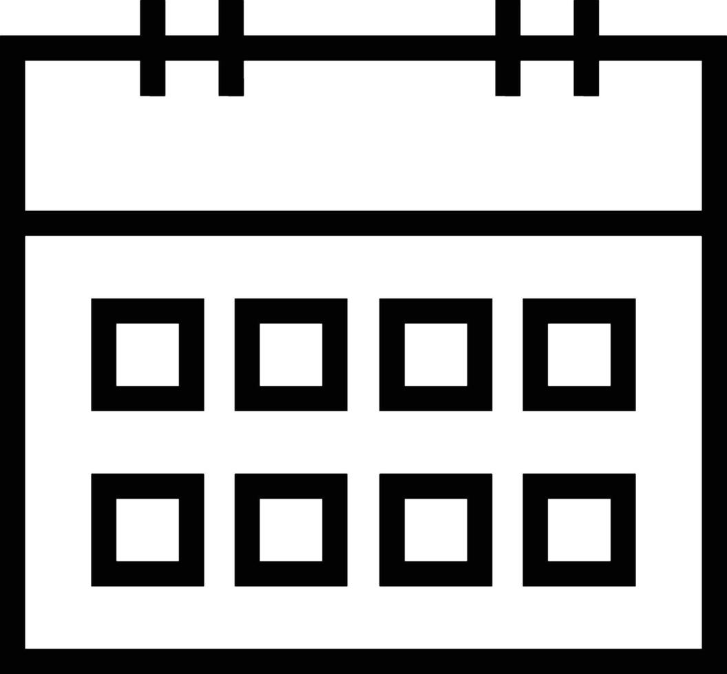 calendrier icône symbole vecteur image