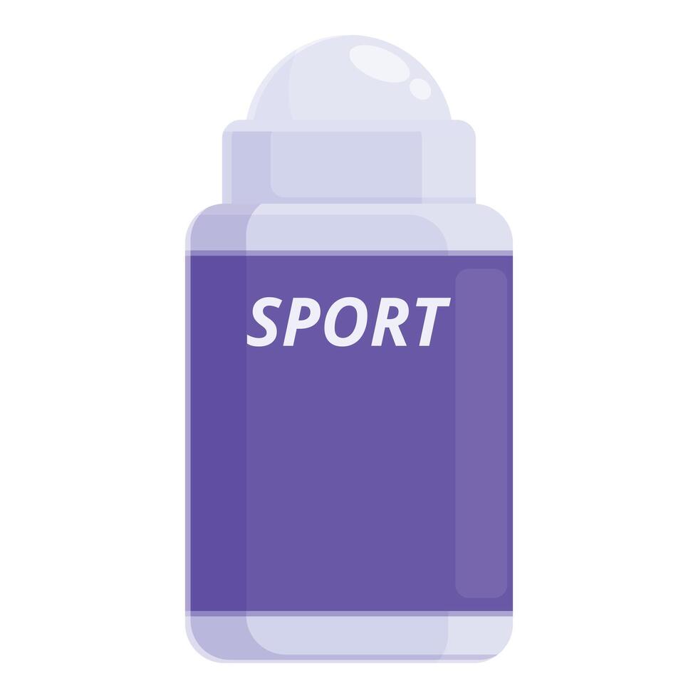 sport rouleau sur déodorant icône dessin animé vecteur. Hommes style vecteur