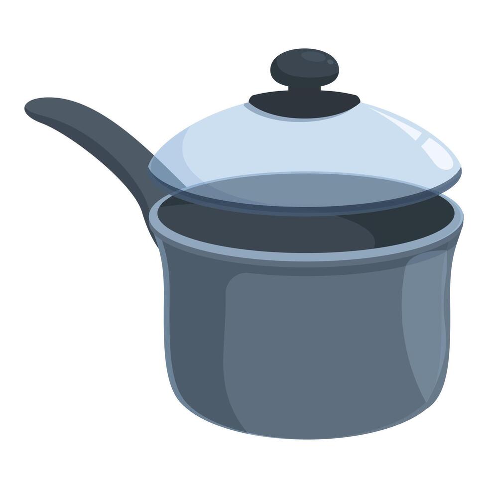 moderne Nouveau casserole icône dessin animé vecteur. nourriture culinaire pot vecteur