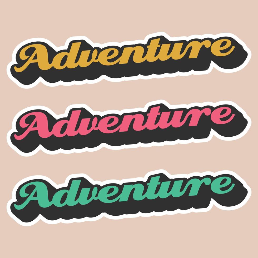 citation svg aventure pour image vectorielle tshirt vecteur