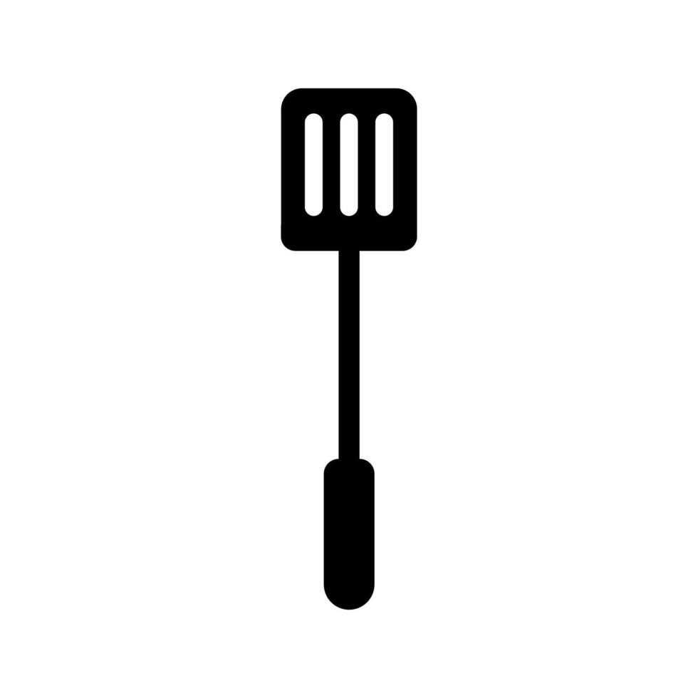 L'icône de la spatule isolé en fond blanc vecteur