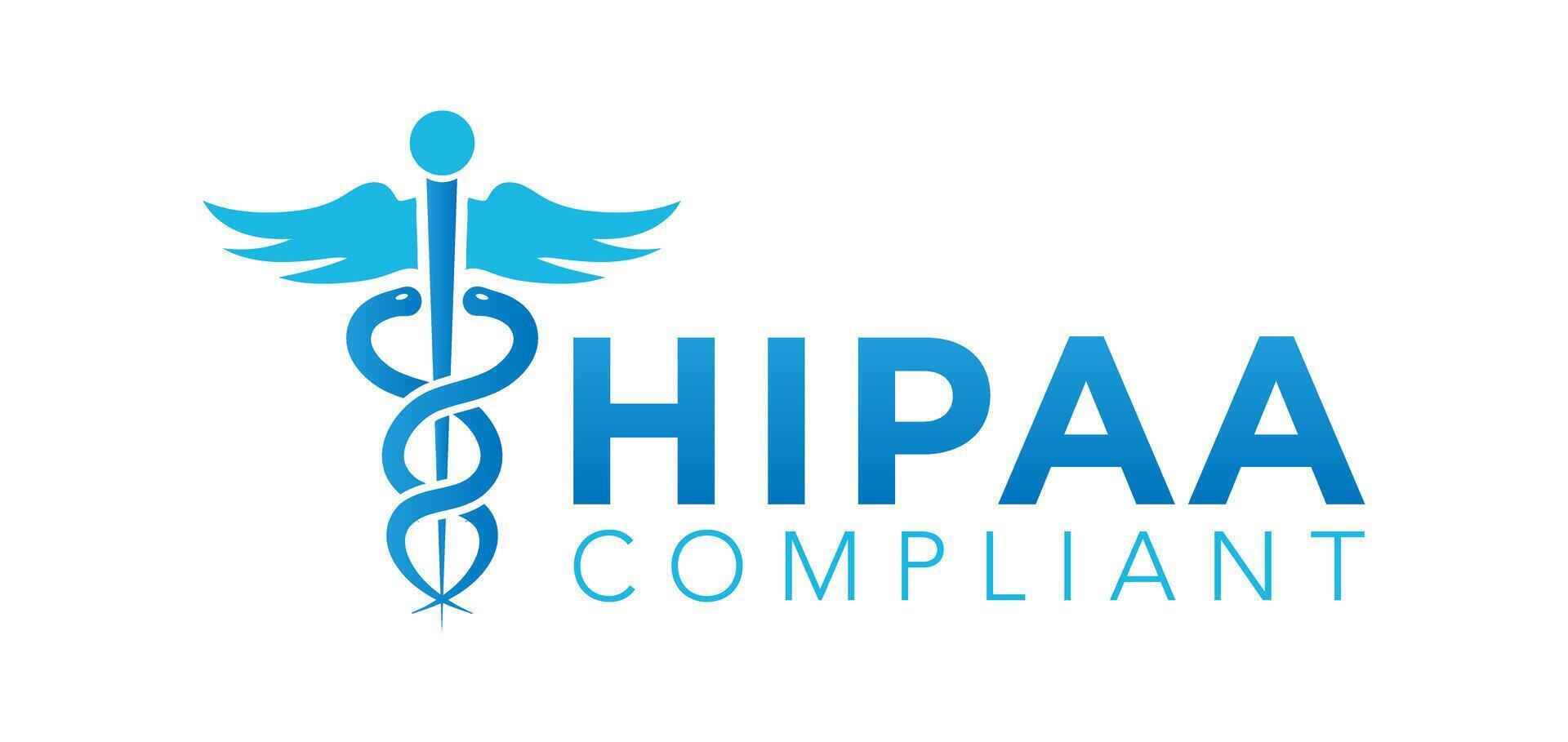 hipaa conformité logo vecteur