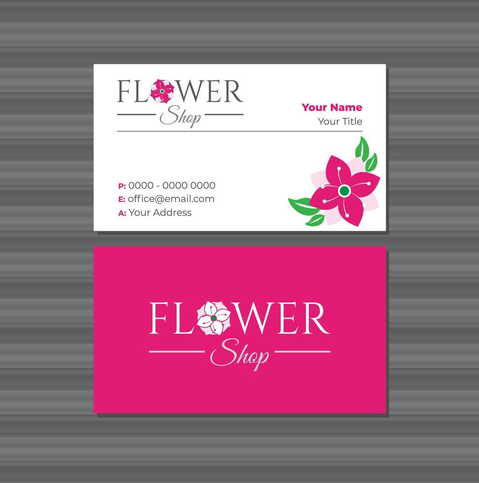 fleuriste fleur magasin affaires carte vecteur