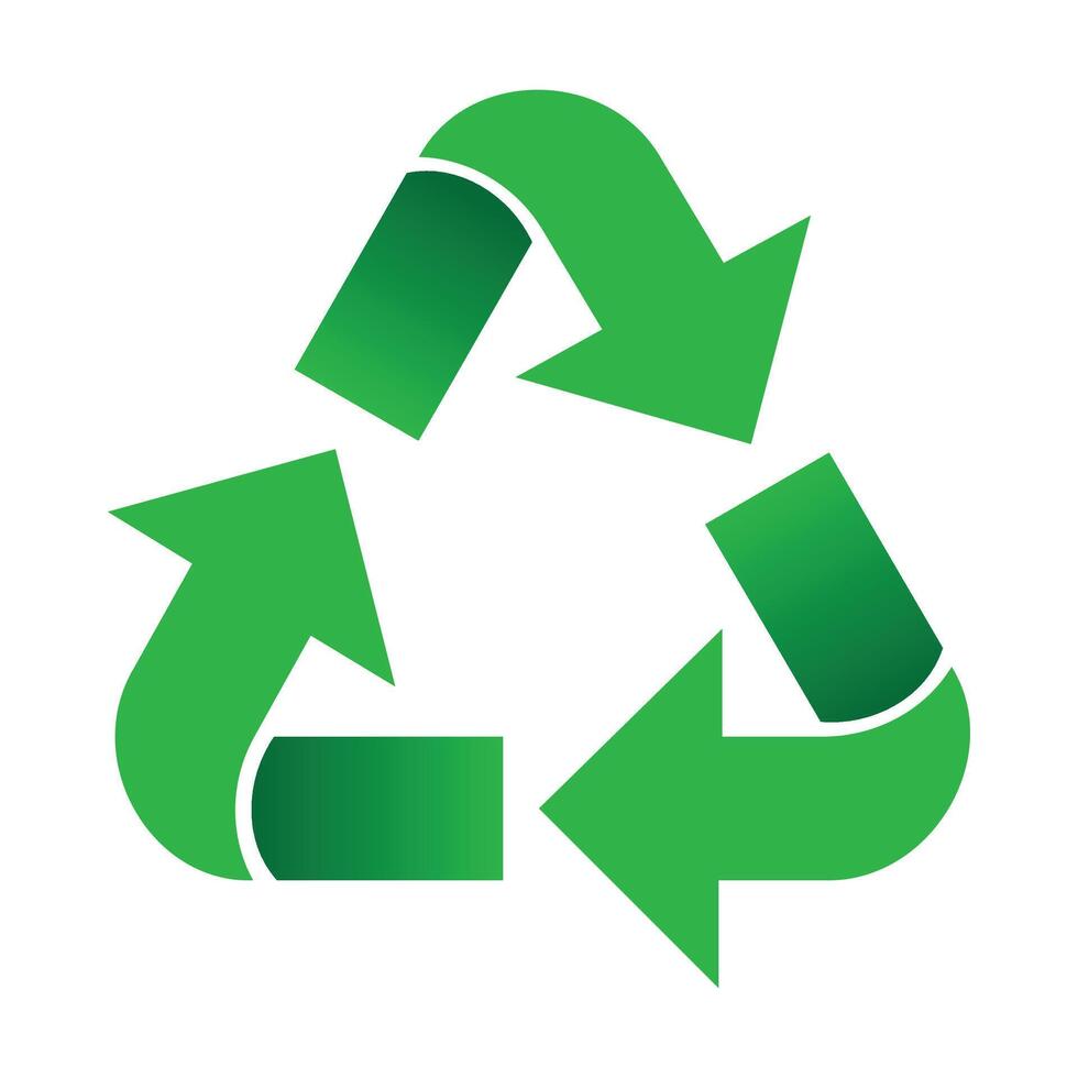 recycler icône - respectueux de la nature recyclage symbole vecteur