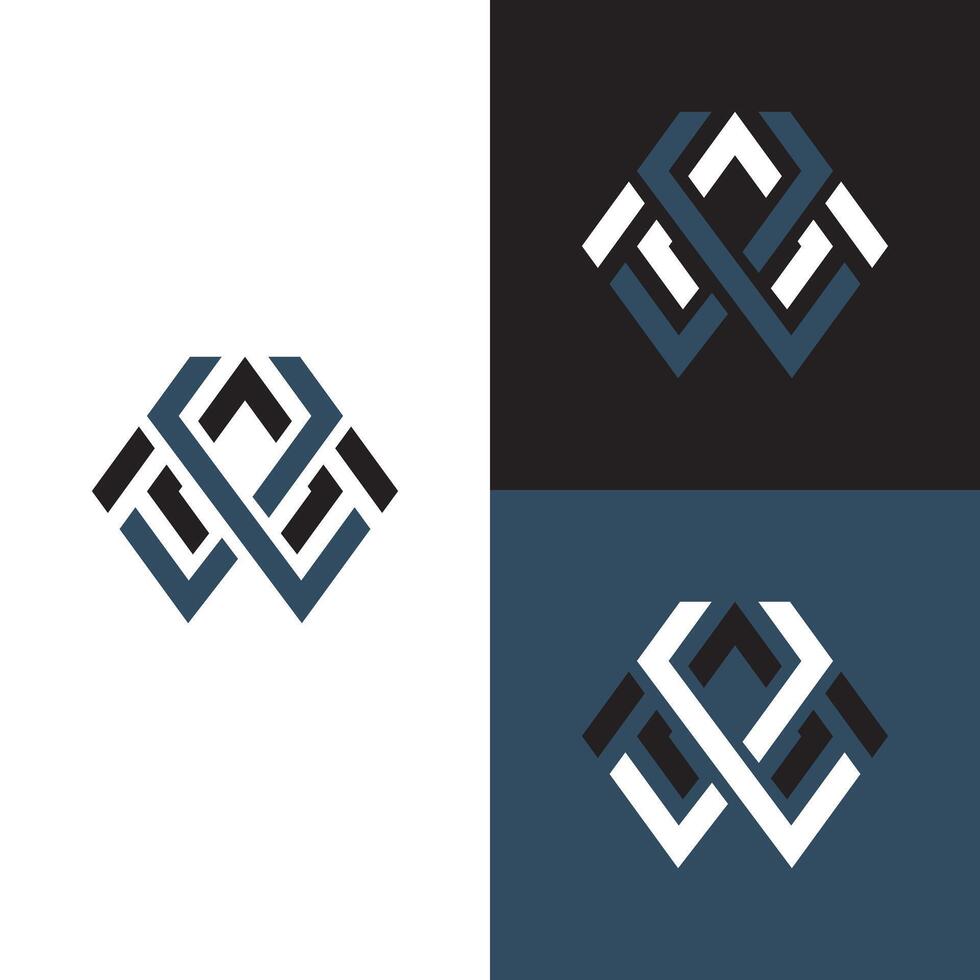 hache alphabets des lettres logo monogramme, géométrique lettre hache illustration logo conception modèle dans bleu Couleur vecteur