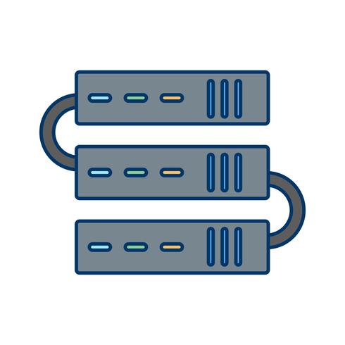 Icône de serveurs de vecteur