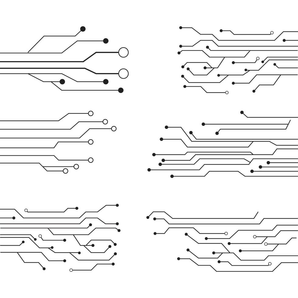 circuit logo modèle vector illustration icône design