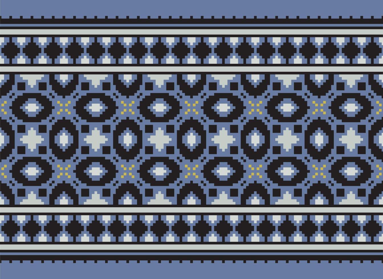 zmijanjski vez broderie style vecteur longue horizontal sans couture modèle - textile ou en tissu impression je suis inspiré par point de croix populaire art dessins de Bosnie et herzégovine