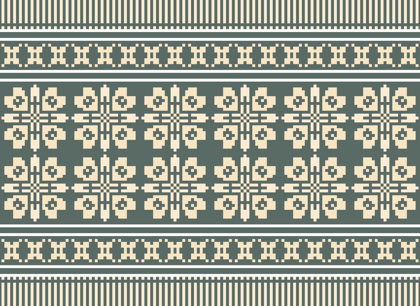 traverser point. pixels. géométrique ethnique Oriental sans couture modèle traditionnel Contexte. style aztèque abstrait vecteur illustration. conception pour textile, rideau, tapis, fond d'écran, vêtements, emballage