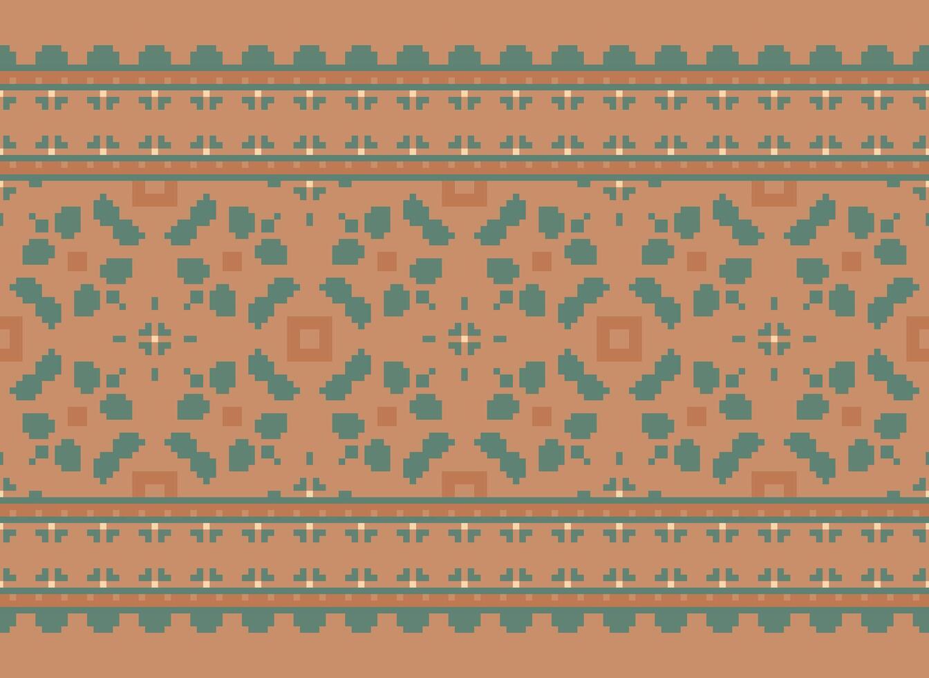 floral traverser point broderie.géométrique ethnique Oriental sans couture modèle traditionnel fond.aztèque style abstrait vecteur illustration.design pour texture, tissu, vêtements, emballage, décoration, impression.