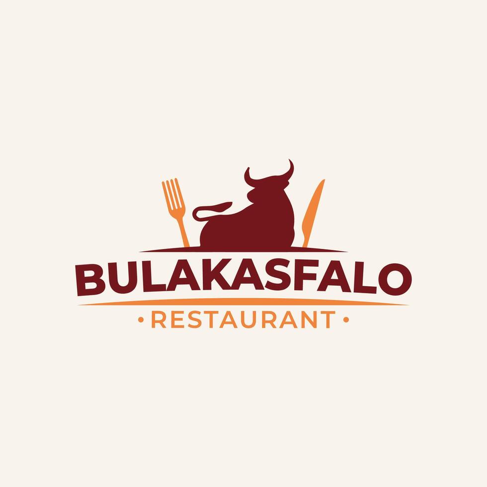 bulakasfalo Viande délicieux restaurant logo conception élément vecteur , je suis stable pour affaires Viande restaurant bâton