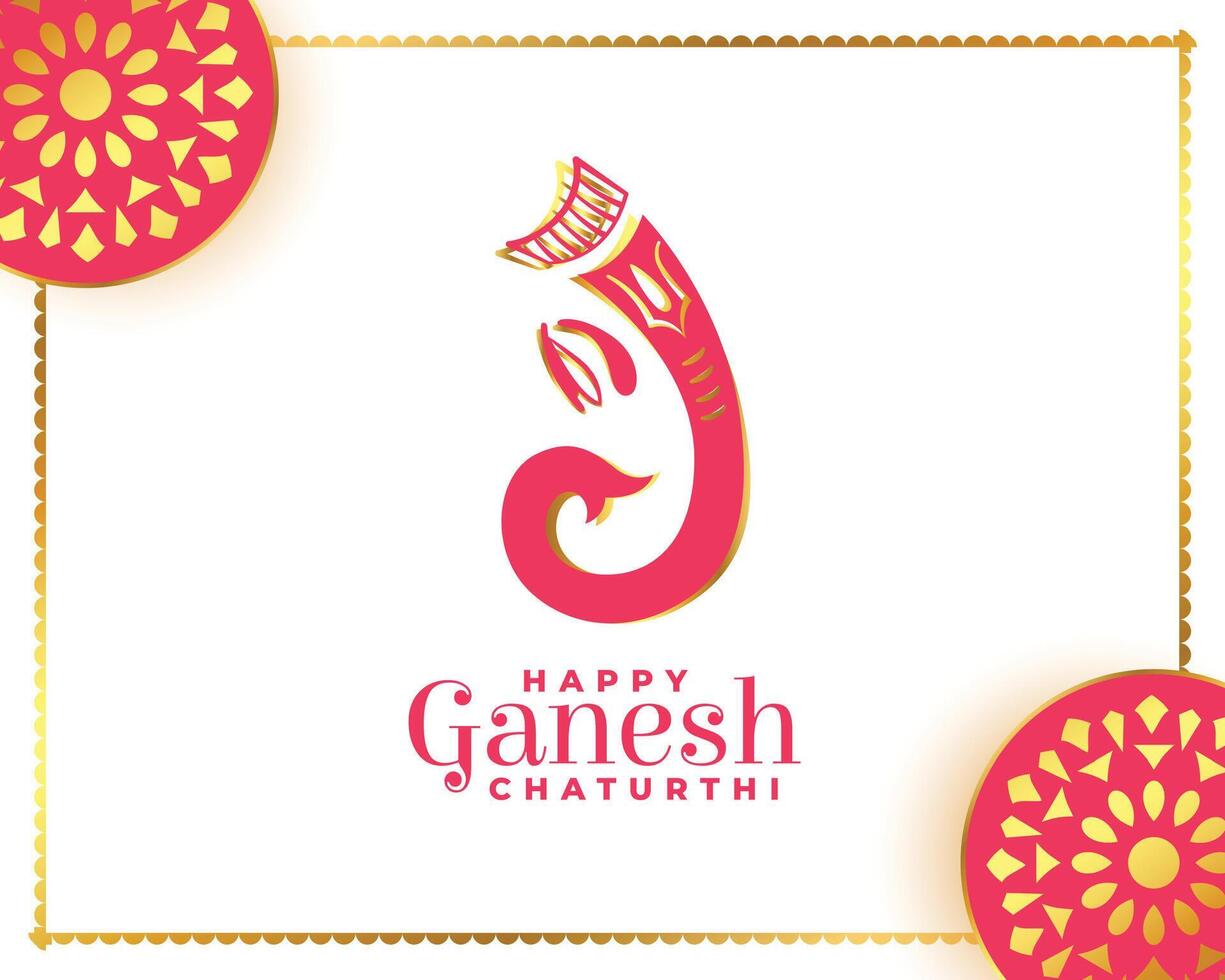 Seigneur ganesha bannière pour Indien Festival ganesh chaturthi vecteur