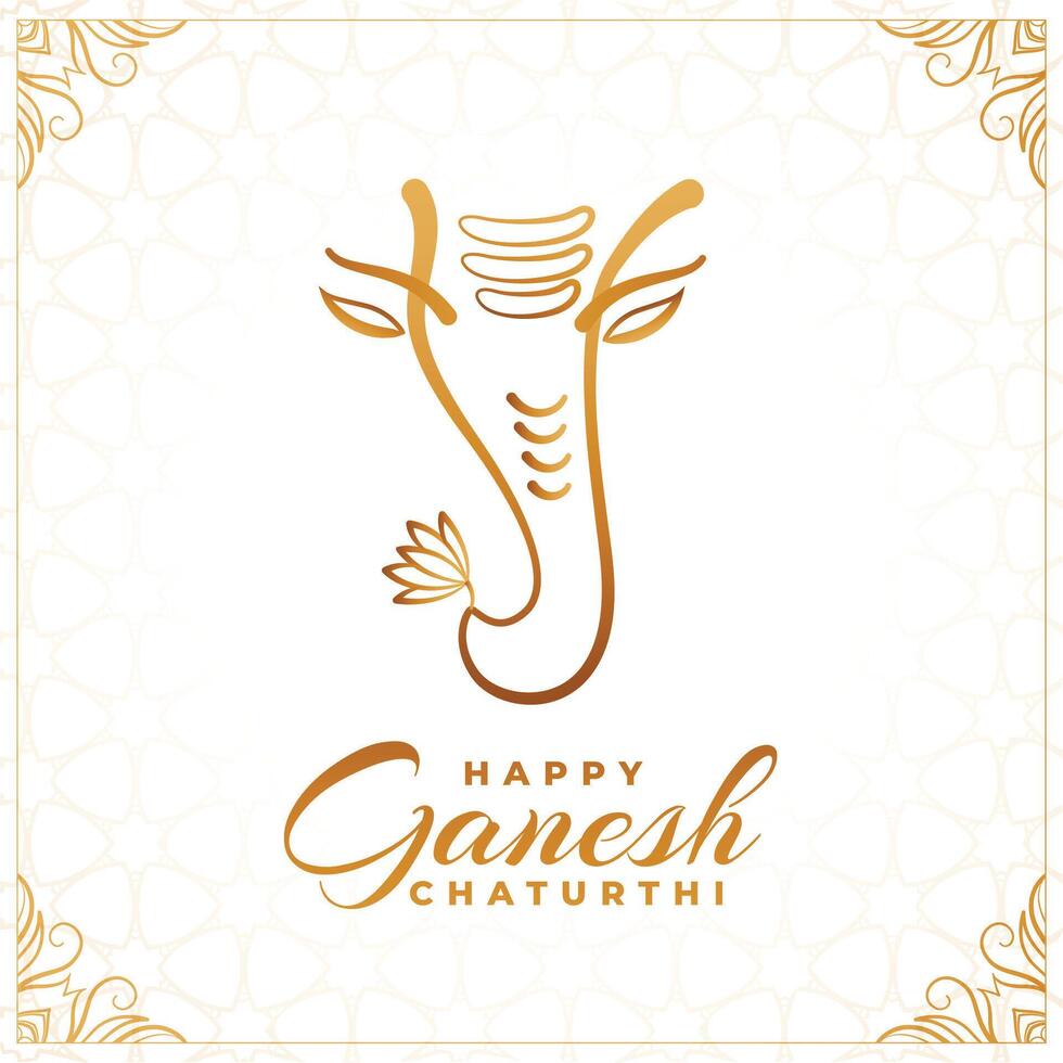 magnifique Seigneur ganesha traditionnel invitation carte bannière vecteur