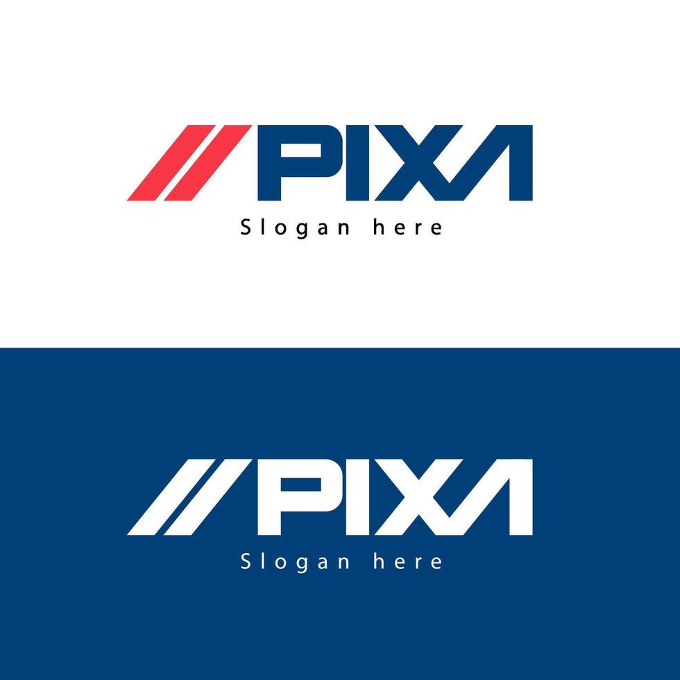 Pixa logo modèle vecteur conception