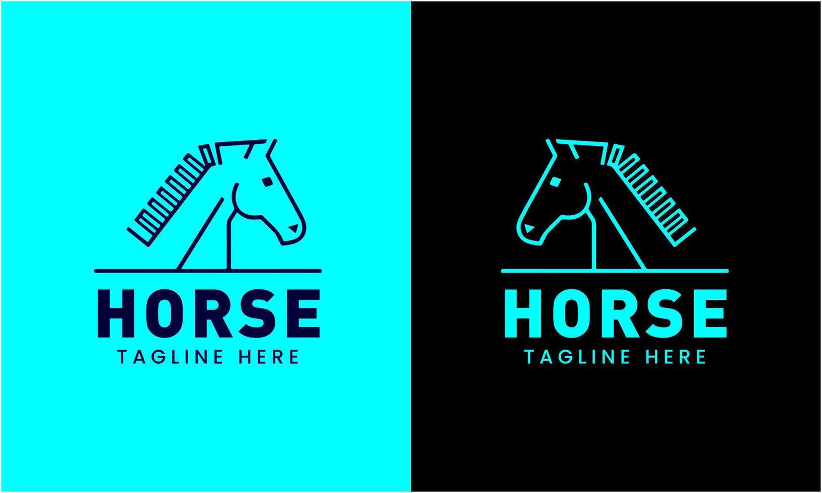 ai généré cheval minimaliste moderne unique logo icône symbole idée vecteur graphique conception modèle