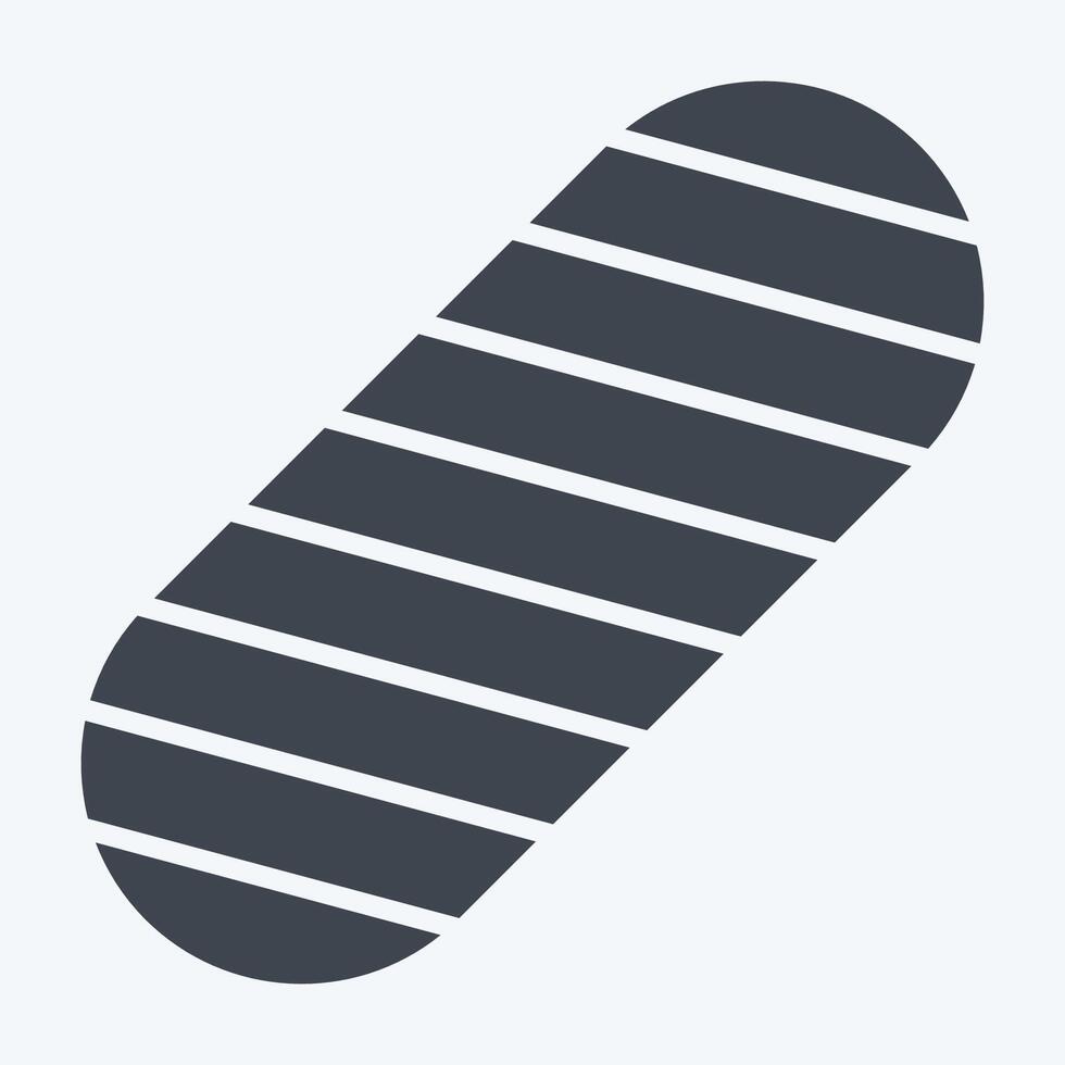 icône bande de poignée. en relation à patinage symbole. glyphe style. Facile conception illustration vecteur