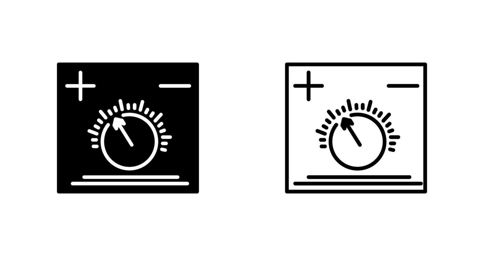 icône de vecteur de bouton de température