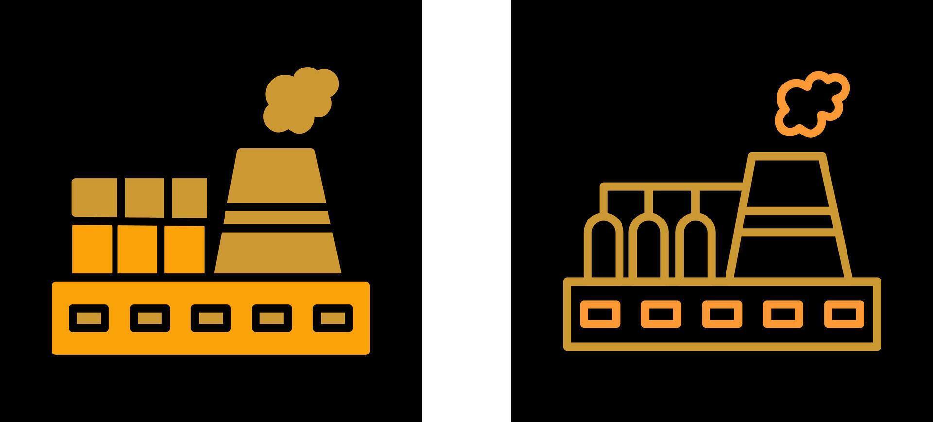 icône de vecteur de centrale nucléaire