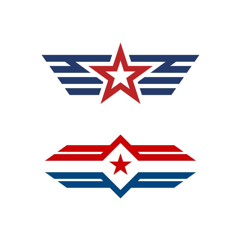 L'icône d'insigne d'aile de faucon de l'armée vector illustration