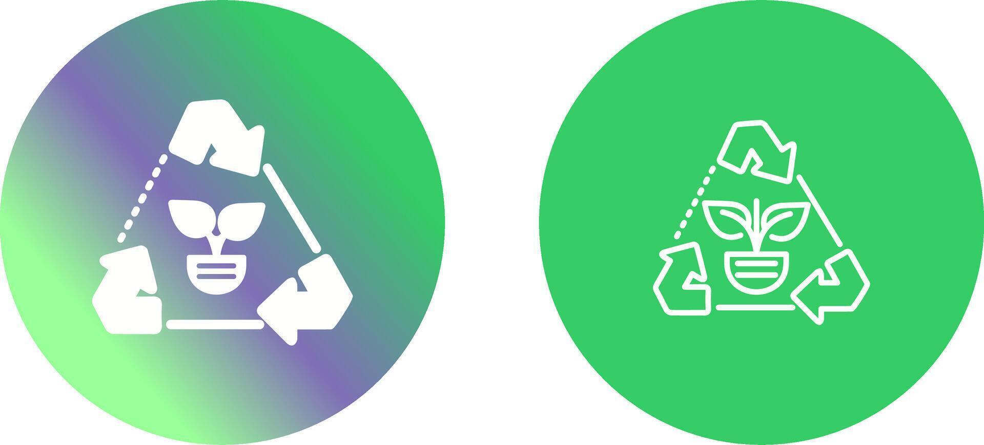 recycler flèches vecteur icône