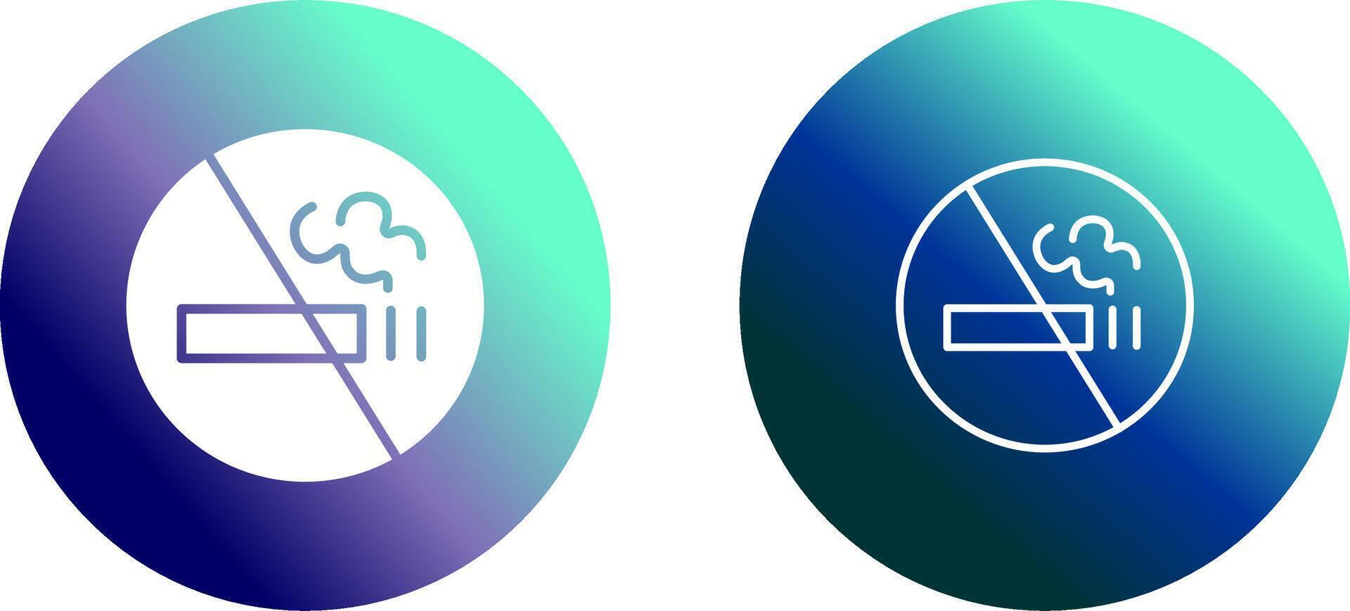 icône de vecteur de signe non fumeur