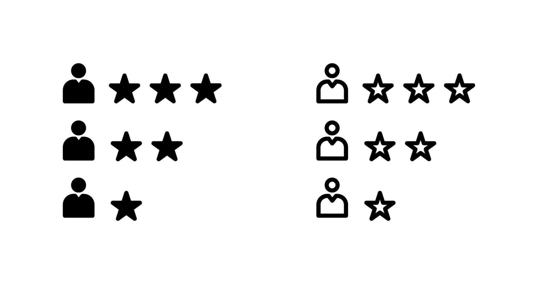 icône de vecteur de notation