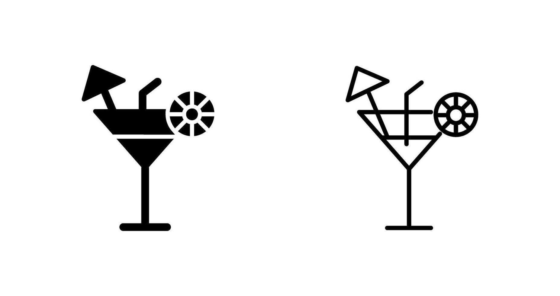 icône de vecteur de cocktail