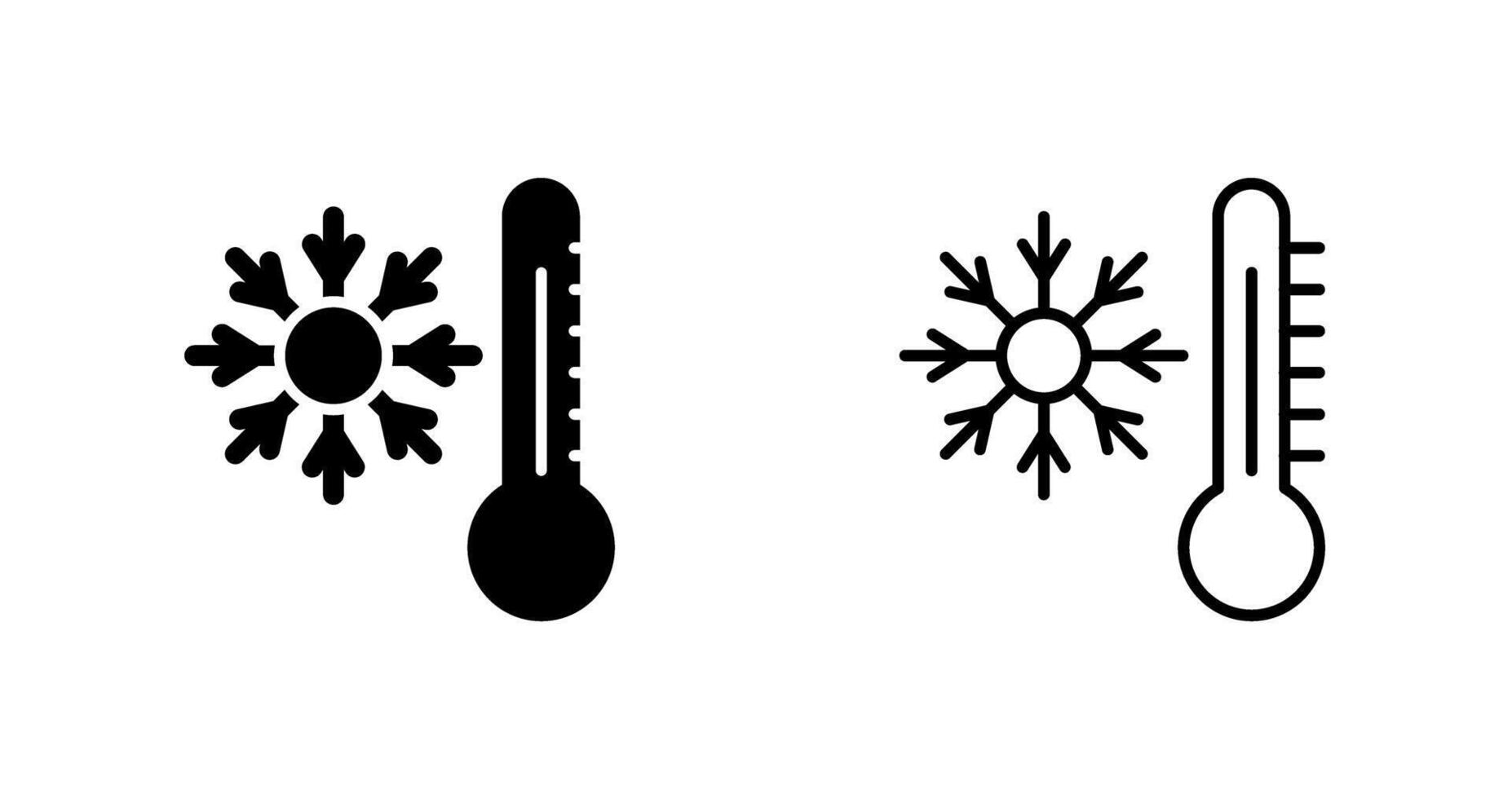 icône de vecteur froid