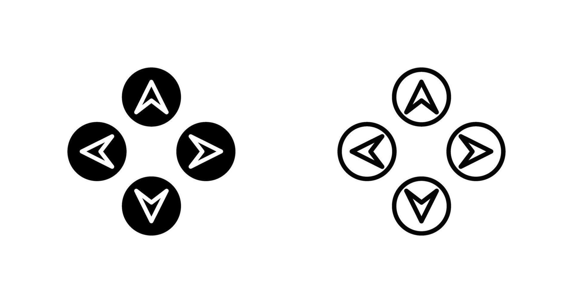icône de vecteur de directions de flèche