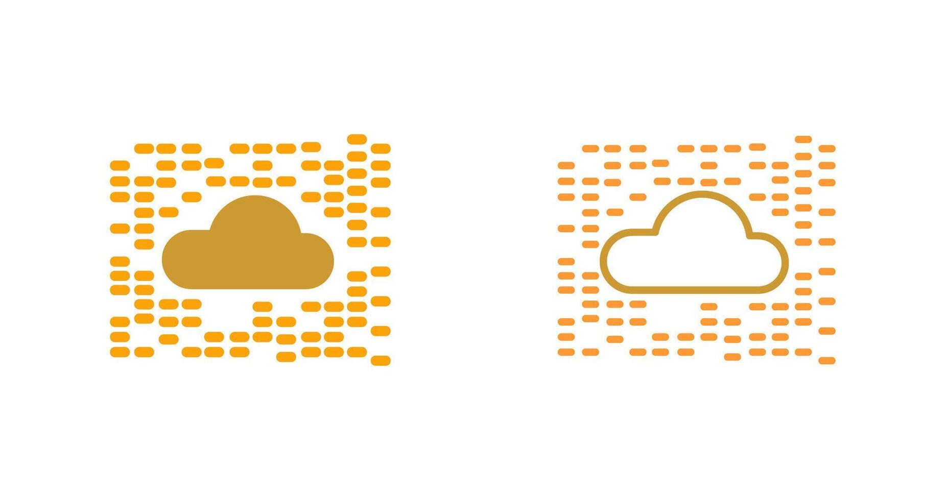 icône de vecteur de nuage