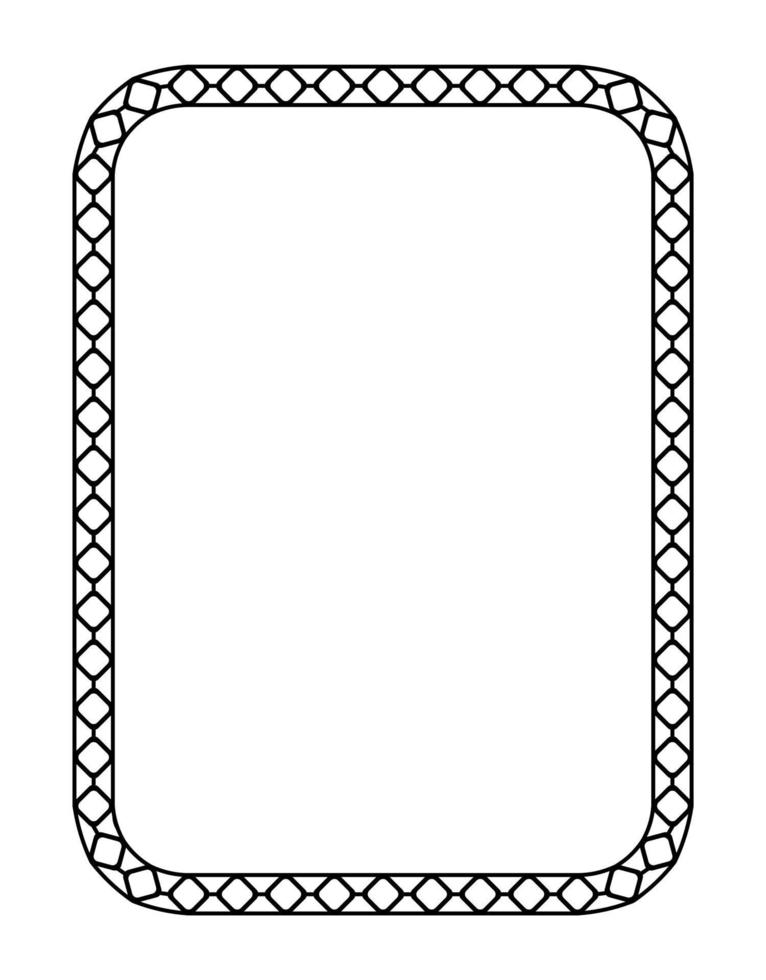 cadre rectangulaire noir. format a4. illustration vectorielle