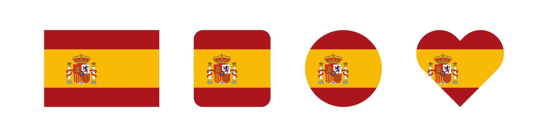 Espagne pays. Espagnol drapeau vecteur. européen nation emblème. vecteur