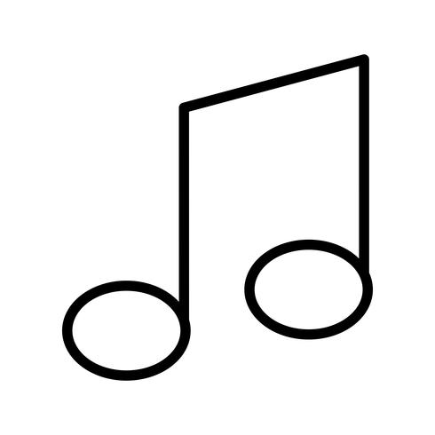 Note de musique icône illustration vectorielle vecteur