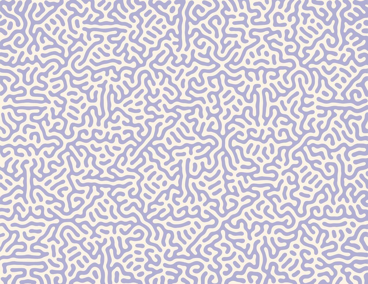 turing réaction la diffusion modèle avec abstrait mouvement. vecteur illustration de chimique morphogenèse courbée griffonnage.