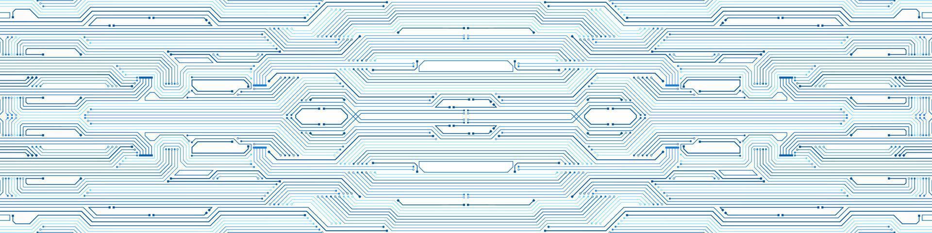 arrière-plan technologique abstrait, circuit imprimé et puce électronique, ligne électrique numérique vecteur