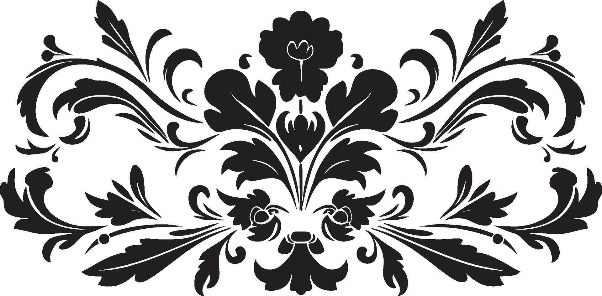 classique charme élégant ancien européen frontière logo dans monochrome patrimoine teintes élégant emblème avec noir européen frontière conception vecteur