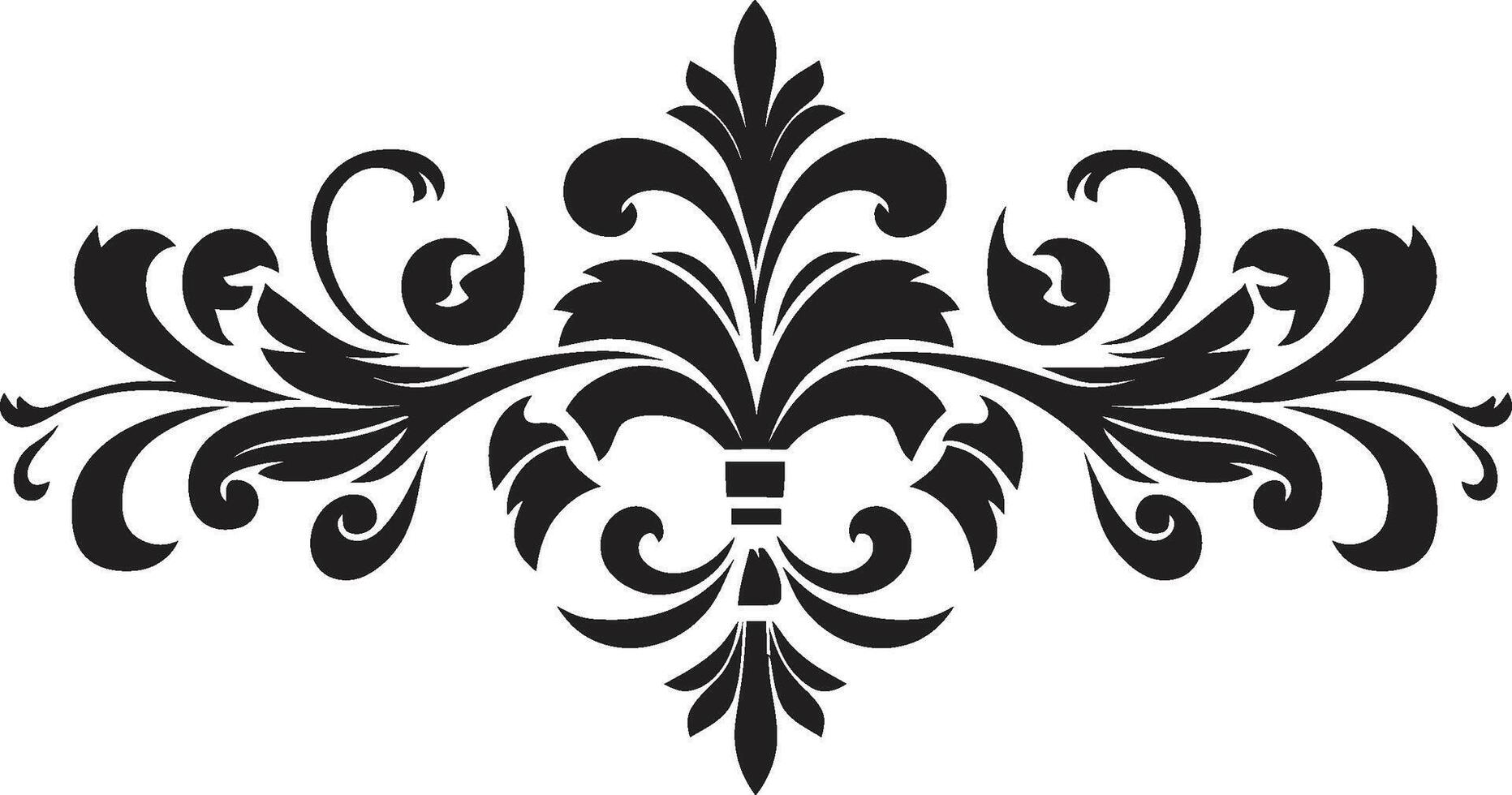patrimoine teintes ancien européen frontière logo dans élégant noir époque élégance monochrome logo conception avec européen frontière vecteur