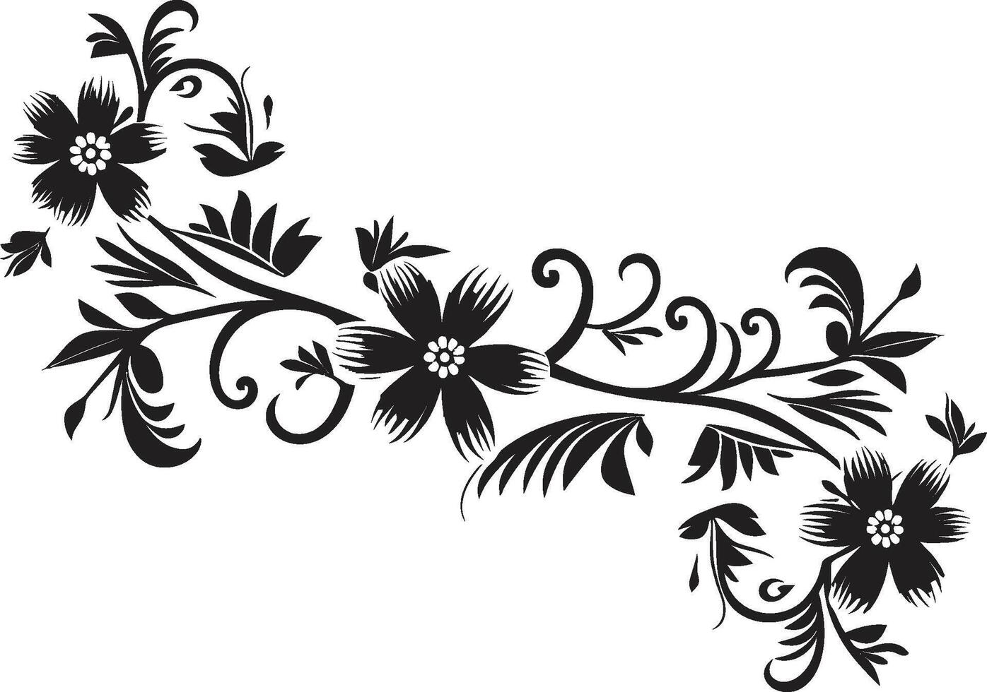 talent artistique dans abondance noir griffonnage décoratif icône dans élégant vecteur espiègle motifs lisse emblème avec monochrome griffonnage décoratif élément
