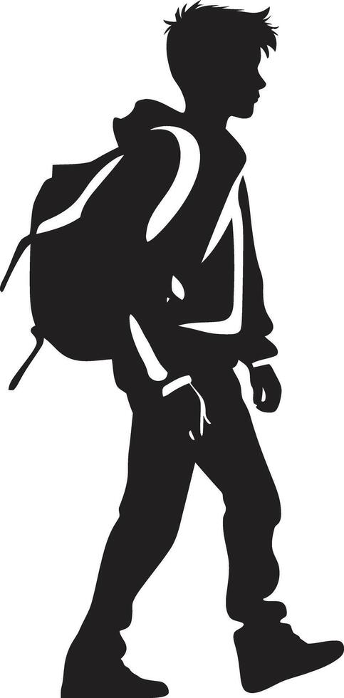intellectuel impact noir logo icône pour réalisation Masculin élèves éducatif bord vecteur noir logo conception pour accompli Masculin élèves
