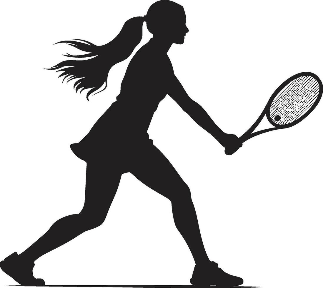 tribunal charisme vecteur icône pour femmes tennis étoiles ace allégeance tennis joueur logo pour femmes dans vecteur