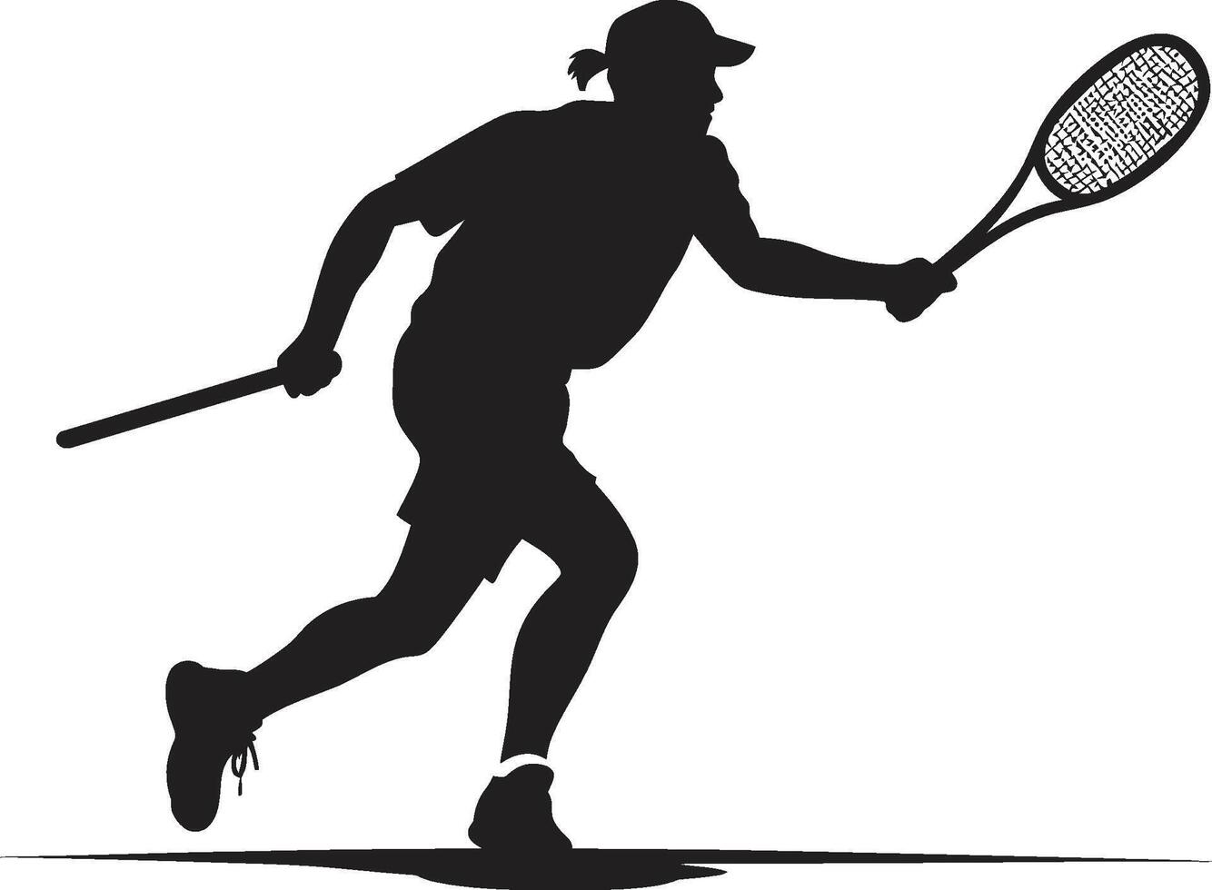 gracieux glam vecteur logo pour élégant tennis joueurs fracasser sirène femelle tennis joueur icône dans vecteur élégance