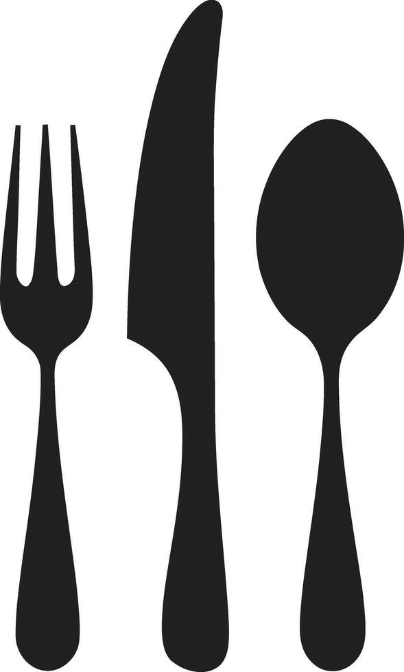 gourmet à manger insigne fourchette et couteau icône dans vecteur talent artistique culinaire symphonie crête élégant vecteur conception pour à manger excellence