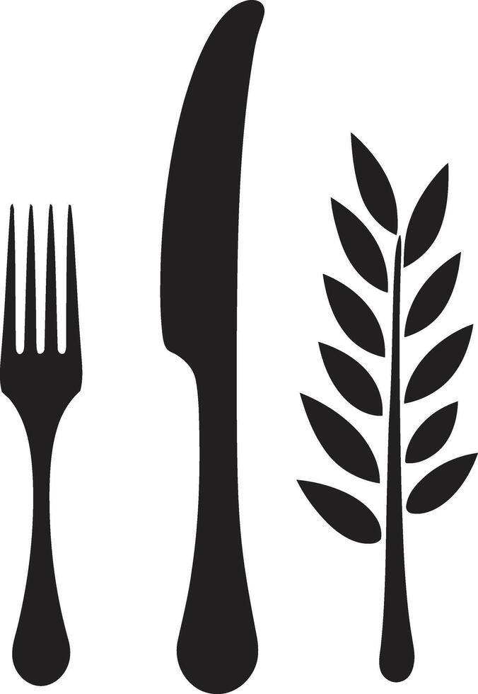 gourmet la gastronomie insigne fourchette et couteau vecteur icône pour culinaire excellence ustensile élégance badge vecteur conception pour élégant culinaire représentation