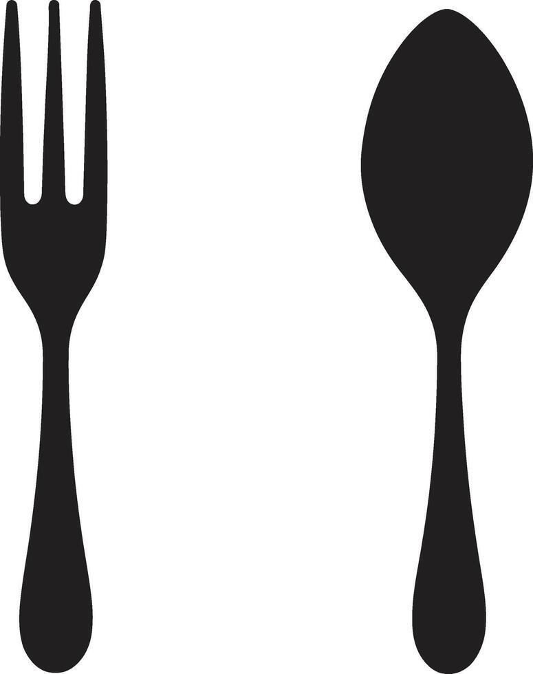 à manger délicatesse insigne vecteur logo pour culinaire excellence épicurien étiquette emblème fourchette et couteau vecteur icône pour culinaire élégance
